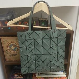BAO BAO ISSEY MIYAKE Dark Grey Geometric-Panelled Tote Bag